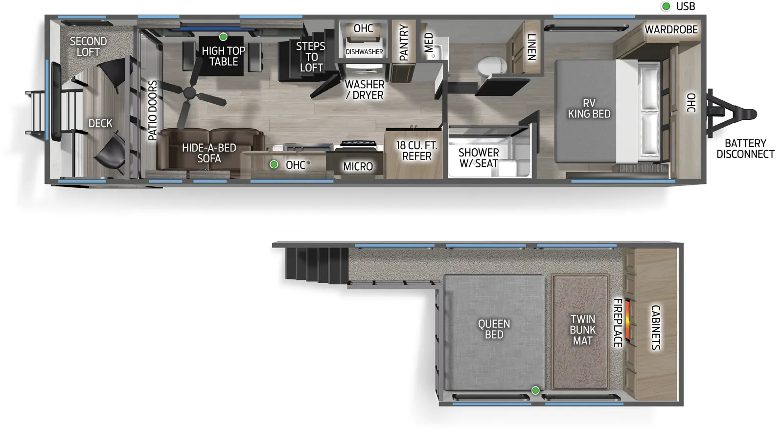 Cherokee Black Label 20OGBL Floorplan
